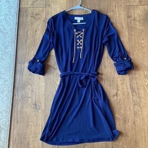 Michael Kors Navy Chain Dress